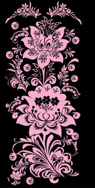 pembe dikey çiçek Şerit