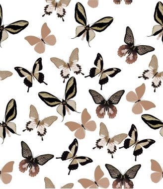 light brown butterfly background clipart