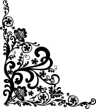 skew trigonal black design clipart