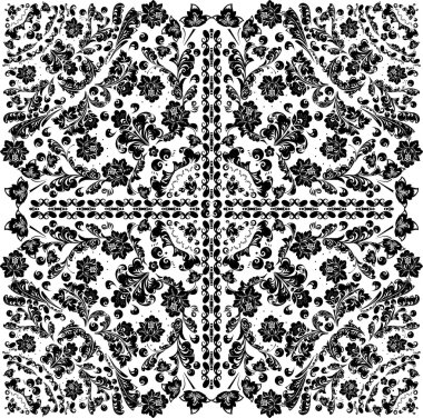 arka plan ile birçok çiçek öğeleri