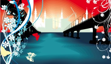 long bridge to spring city clipart