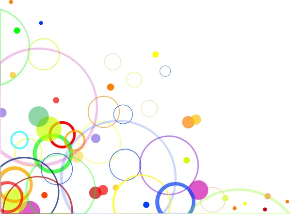 Abstraktní design s kruhy barevné — Stockový vektor