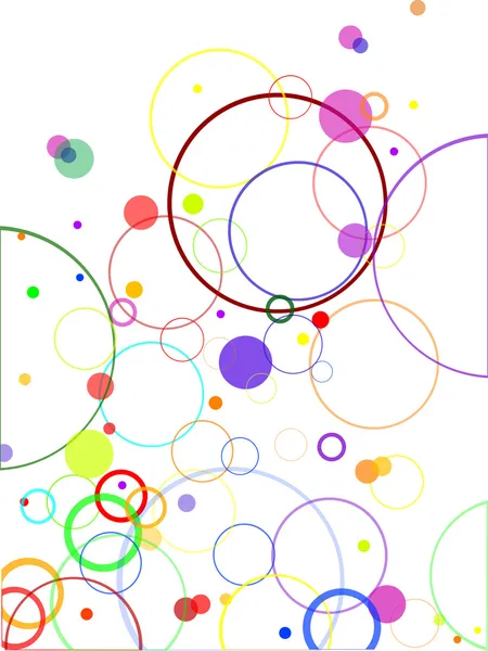 Abstraktes Muster mit Farbkreisen — Stockvektor