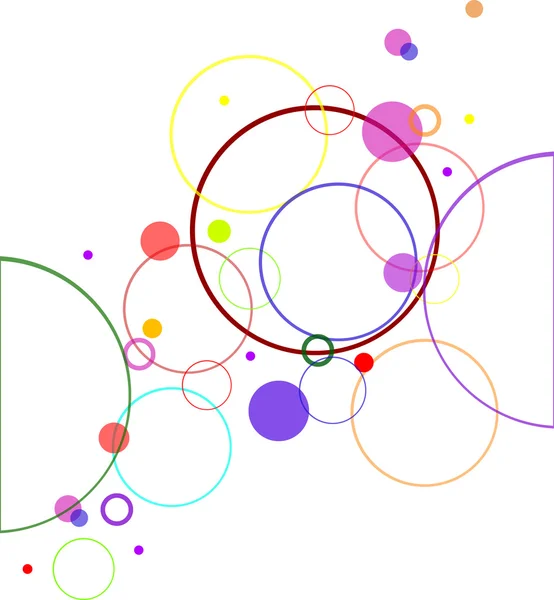 颜色的圆形抽象图 — 图库矢量图片