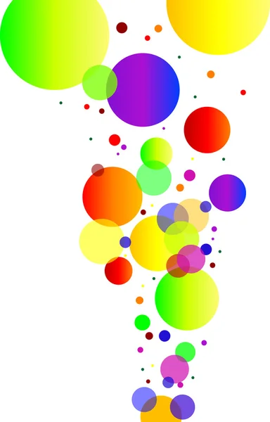 抽象圆圈彩虹 — 图库矢量图片