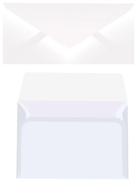 Enveloppes ouvertes et fermées — Image vectorielle
