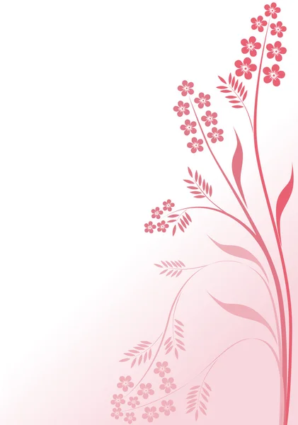 Rózsaszín absztrakt virágmintás — Stock Vector
