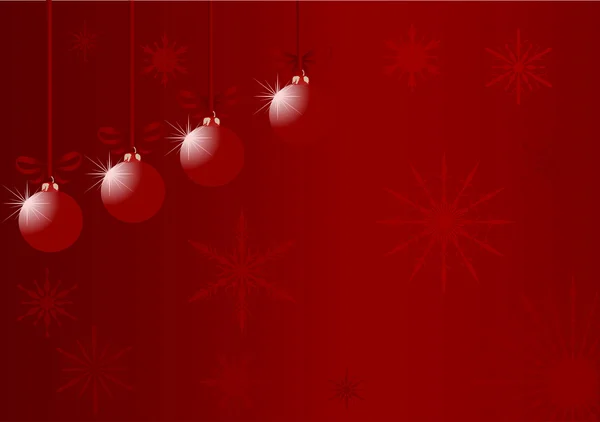 Design avec quatre décorations d'arbre de Noël — Image vectorielle