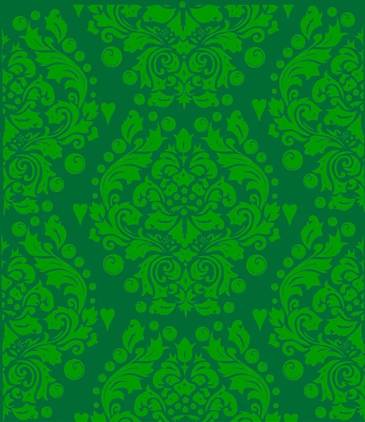 Carrelage vert fond symétrique — Image vectorielle