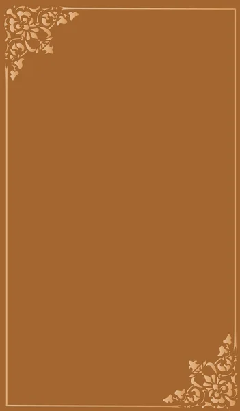 Cornice marrone semplice — Vettoriale Stock