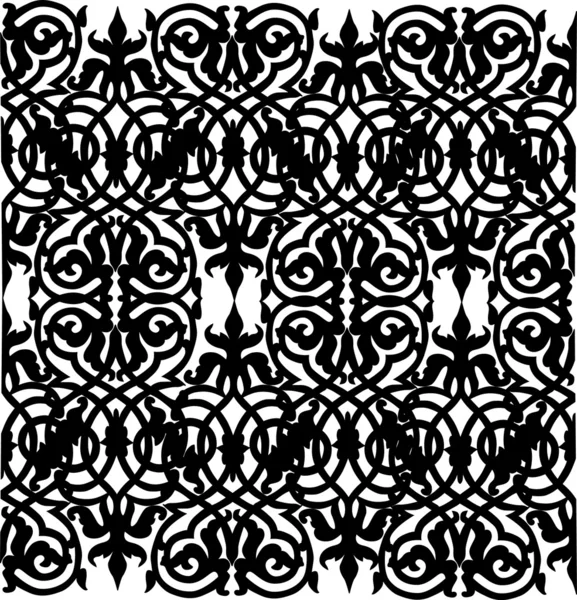 Фон с абстрактным черным скрученным дизайном — стоковый вектор