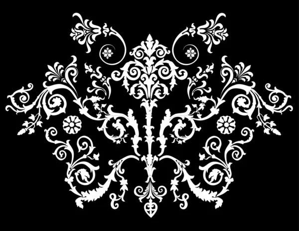 白い cules が付いている装飾 — ストックベクタ