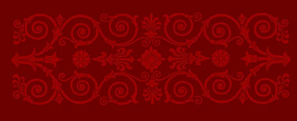 Rayure bouclée rouge — Image vectorielle