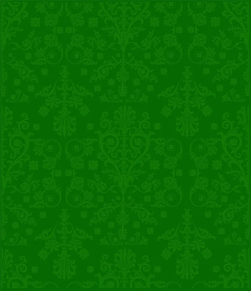 Green ornamental background — Stock Vector