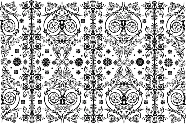 Large bande avec motif noir — Image vectorielle