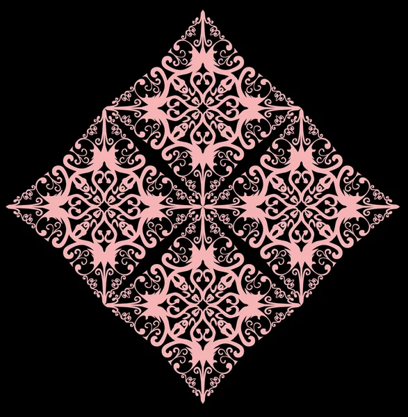 Abstrakti vaaleanpunainen rhomb koristelu — vektorikuva