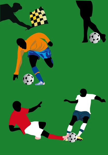 足球球员图 — 图库矢量图片