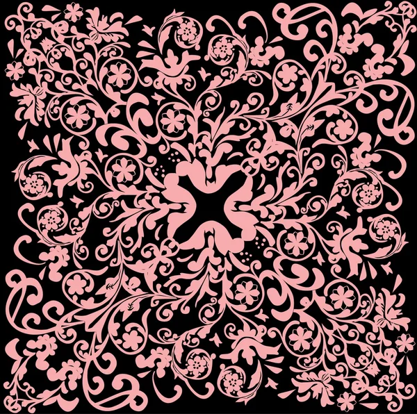 粉红细方形背景 — 图库矢量图片