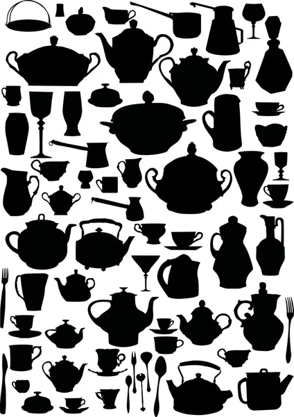 Large ware collection — Stock Vector