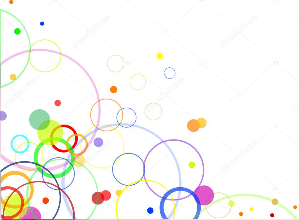 abstract design with color circles