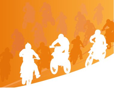 orange mass motocross background clipart