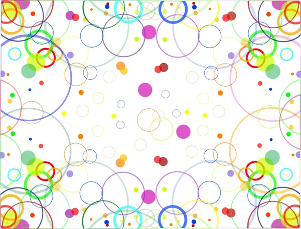Fondo abstracto con círculos de color — Vector de stock