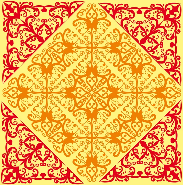 Червоний і золотий абстрактний фон — стоковий вектор
