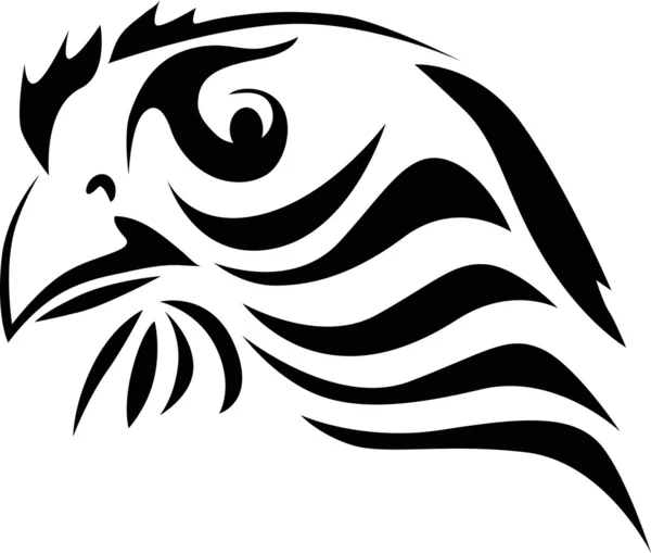Portrait abstrait d'aigle sur whit — Image vectorielle