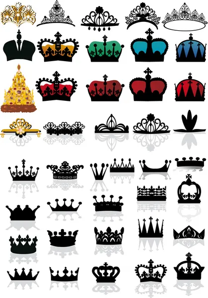 Великий набір корон — стоковий вектор