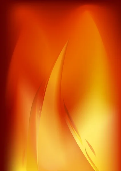 Яркая иллюстрация пламени — стоковый вектор