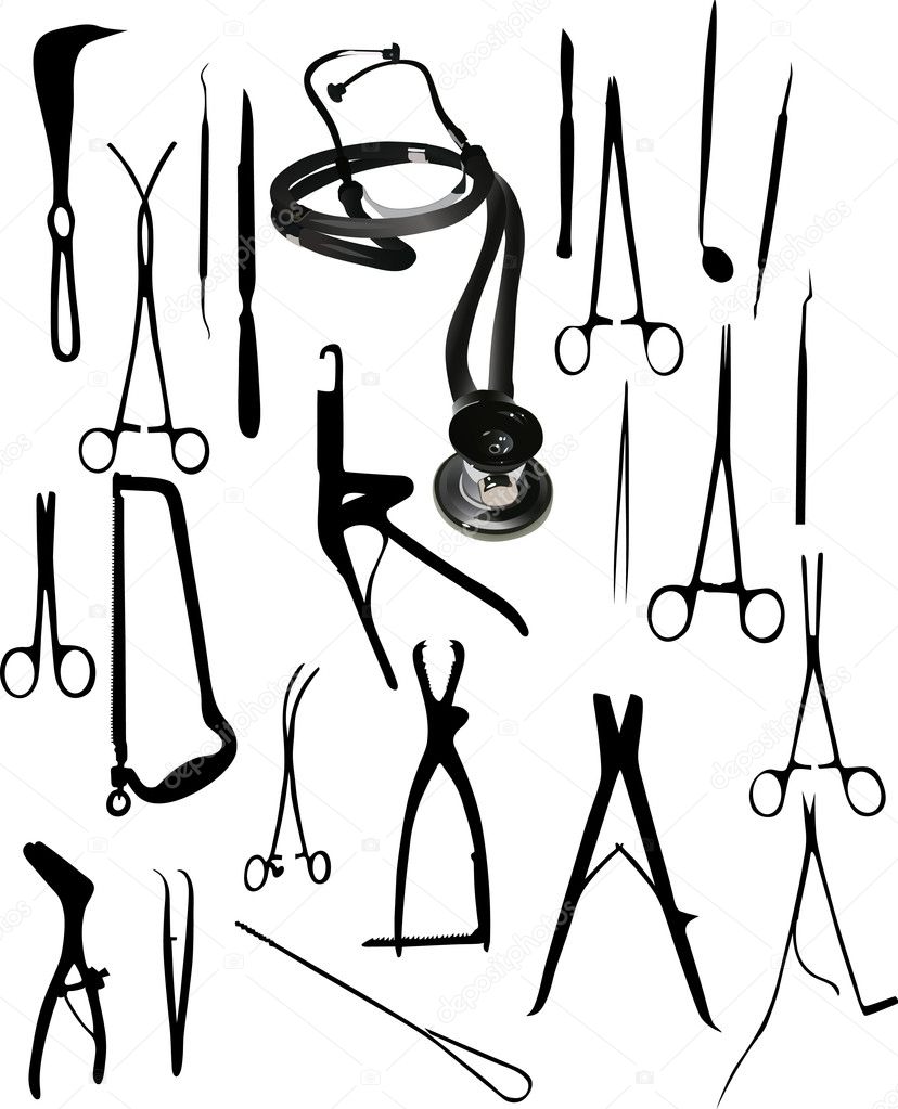 stethoscope and other medical instruments