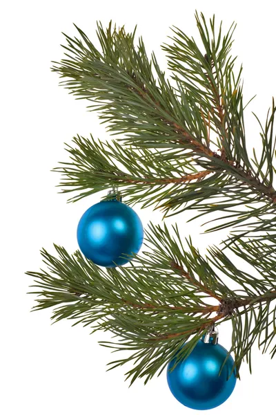 Decorazione dell'albero di Natale su bianco — Foto Stock