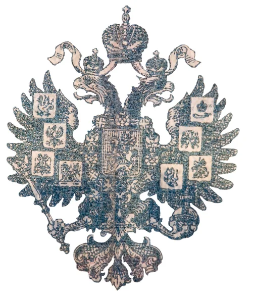 Ryska heraldisk örn isolerad på vit — Stockfoto