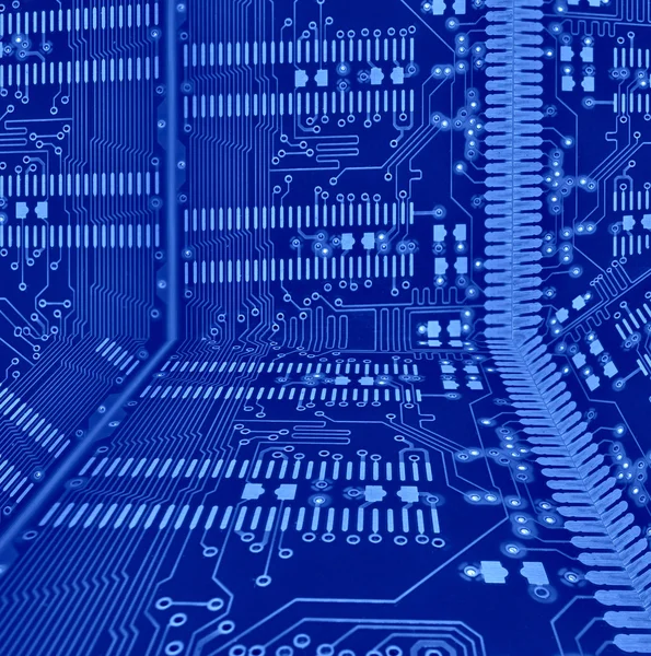 Blauwe elektronische patroon — Stockfoto