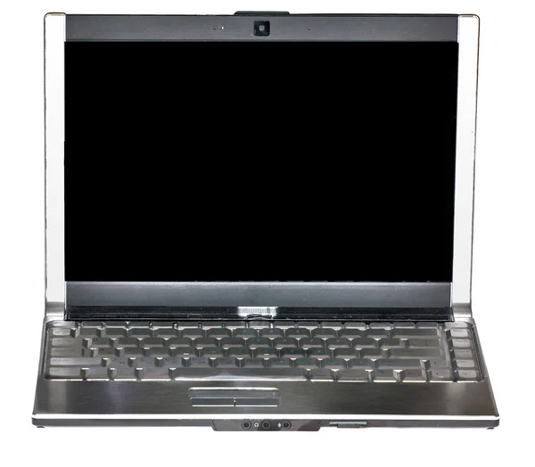 Σύγχρονο φορητό υπολογιστή απομονωμένο σε λευκό — Φωτογραφία Αρχείου