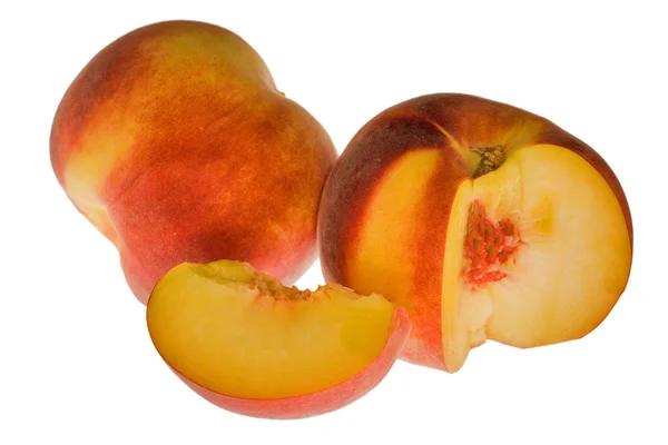 Zwei reife Pfirsiche — Stockfoto