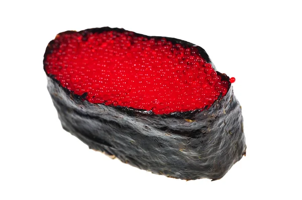 Sushi med röd kaviar — Stockfoto