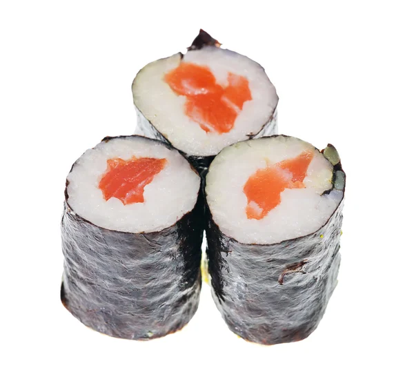 Três sushi isolados — Fotografia de Stock