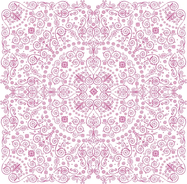 Pink on white square pattern — Stock Vector