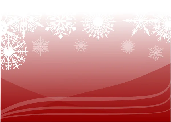 Rouge neige fond illustration — Image vectorielle