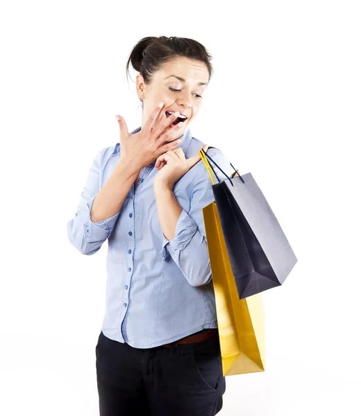 ショッピング上の女性 — ストック写真