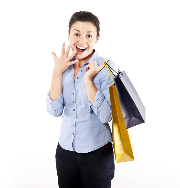 Woman on shoping — Stock Photo, Image