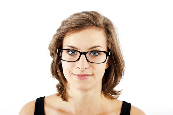 Vrouw met bril — Stockfoto