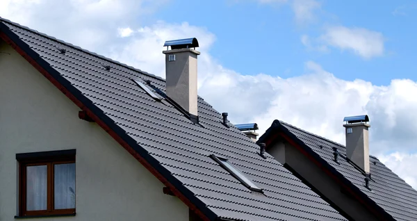 회색 지붕 — 스톡 사진