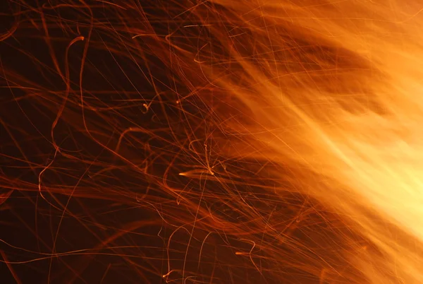 オレンジ色の火 — ストック写真