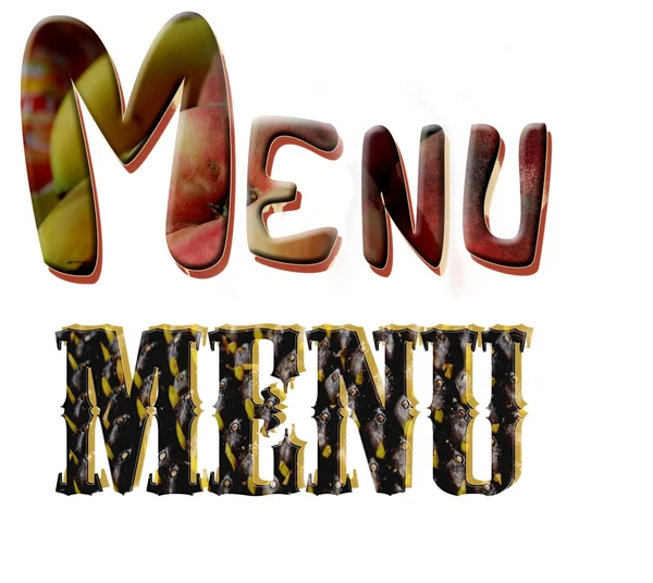 Restaurant met menu, — Stockfoto