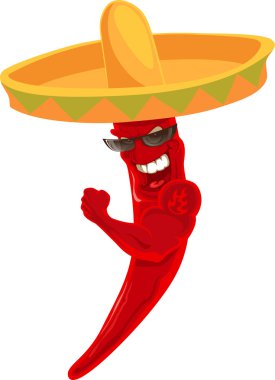 Strong chili clipart