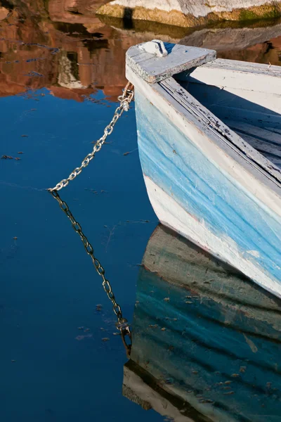 蓝色小船 — 图库照片