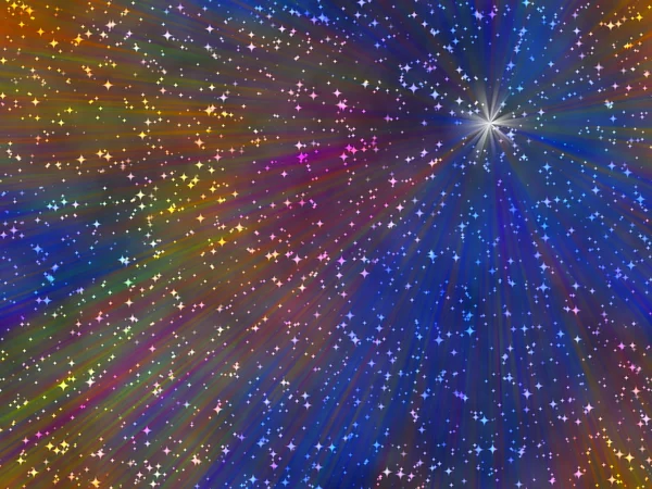 Abstrakt flerfarvet stjernebaggrund - Stock-foto