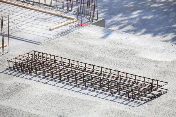 Construction site concrete steel — Stock Photo, Image
